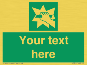 Custom Break Glass Sign